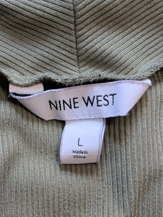Nine West Olive Green Surplice Drape Sleeveless Camisole Women's Large
