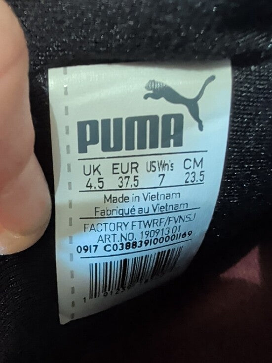 Puma Slip-On High-Top Sneakers in Burgundy Women's 7 US/ 4.5 UK Unisex