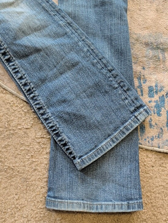 Miss Me Girls Kids Blue Flare Jeans with Subtle Whiskering Girls 7 US