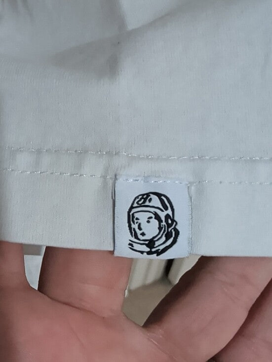 Billionaire Boys Club White Graphic Crewneck T-Shirt w Small Astronaut Print Men's Medium