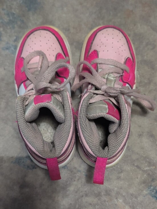 Air Jordan 1 Mid "Fierce Pink" Jordan Kids High-Top Sneakers - Pink & White Girls 8C US
