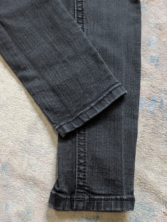 Miss Me Kids Black Skinny Jeans with Sequin Pocket Trim Girl's 8 US