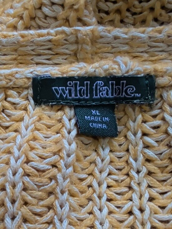 Wild Fable Relaxed V-Neck Button Cardigan in Mustard Women's XL