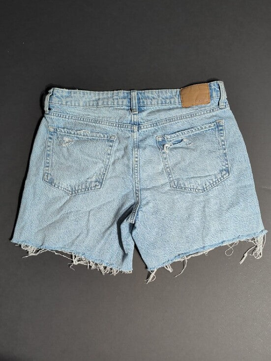 Aeropostale Light Blue Distressed Denim Jean Shorts Women's 8 US