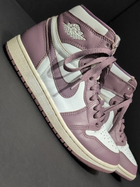 Nike Air Jordan 1 Retro High OG "Mauve" (Sky J Mauve / White) Sneakers Women's 7 US/ 6 UK