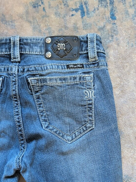 Miss Me Faded Blue Skinny Jeans Women's 29 US