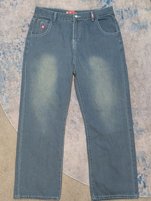 JNCO Relaxed Fit Men's Jeans in Faded Blue 3XL
