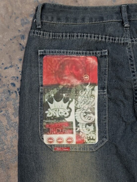 JNCO Relaxed Fit Men's Jeans in Faded Blue 3XL