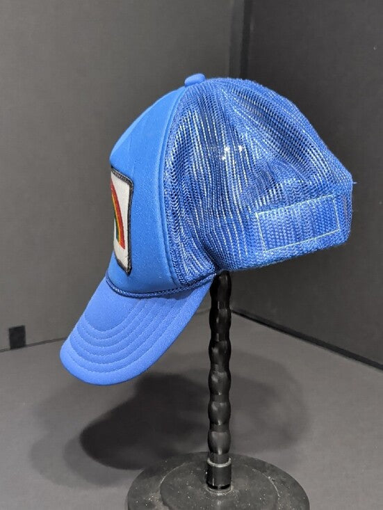 Aviator Nation Venice Blue Rainbow Patch Trucker Cap Adjustable Unisex