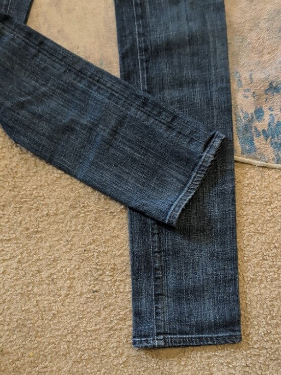 AG Adriano Goldschmied Low-Rise Skinny Jeans in Dark Indigo Women's 24R US Y2K