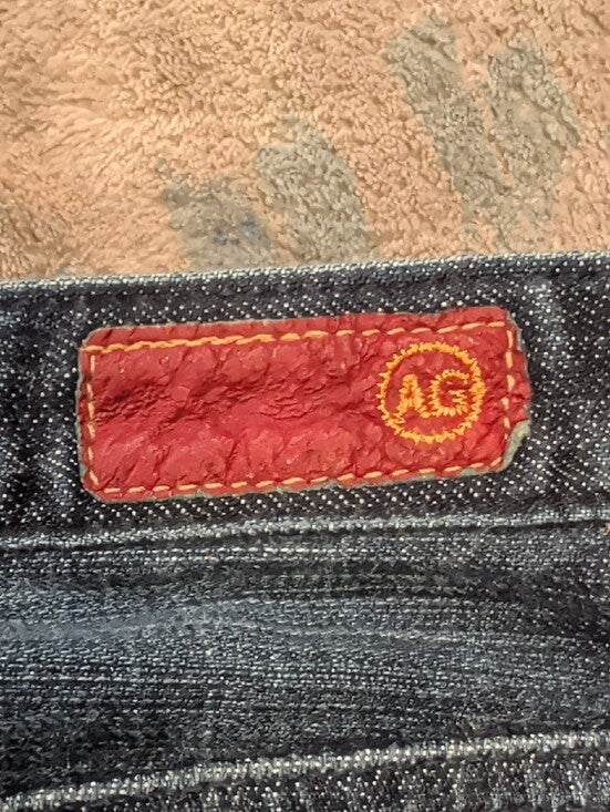 AG Adriano Goldschmied Low-Rise Skinny Jeans in Dark Indigo Women's 24R US Y2K