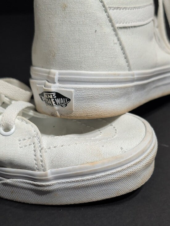 Vans White High-Top Canvas Sneakers Men's 8 US/ Women's 9.5 US