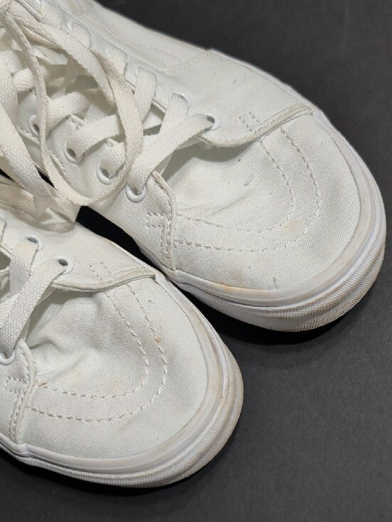 Vans White High-Top Canvas Sneakers Men's 8 US/ Women's 9.5 US