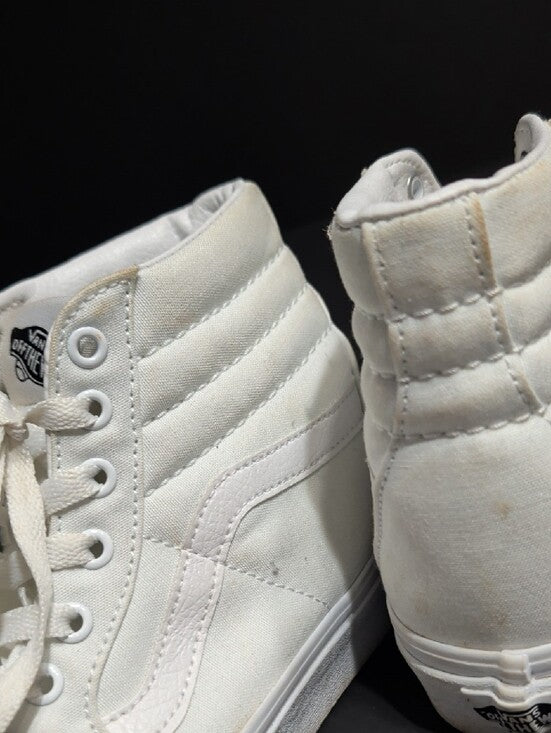 Vans White High-Top Canvas Sneakers Men's 8 US/ Women's 9.5 US