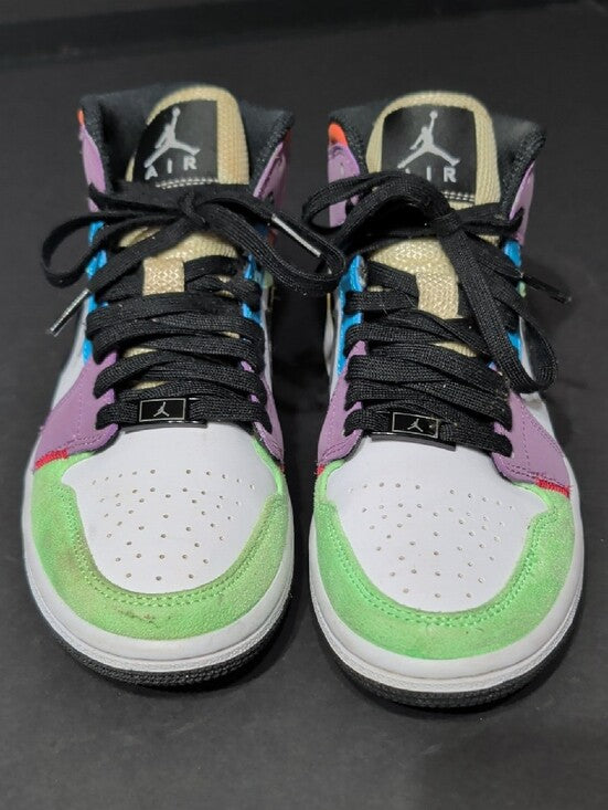 Air Jordan 1 Mid Multi-Color High-Top Sneakers Women's 6.5 US/ 4 UK