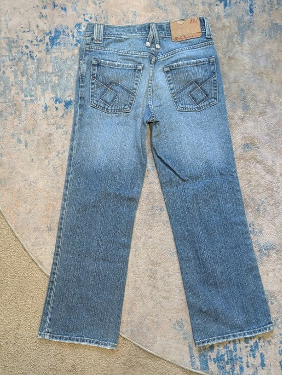 JNCO Kids Straight Slightly Distressed Bootcut Denim Jeans Boys 10 US