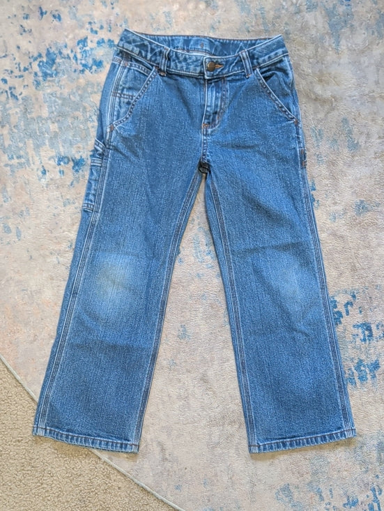 Carhartt Kids Relaxed Straight Blue Denim Jeans Boys 7 US