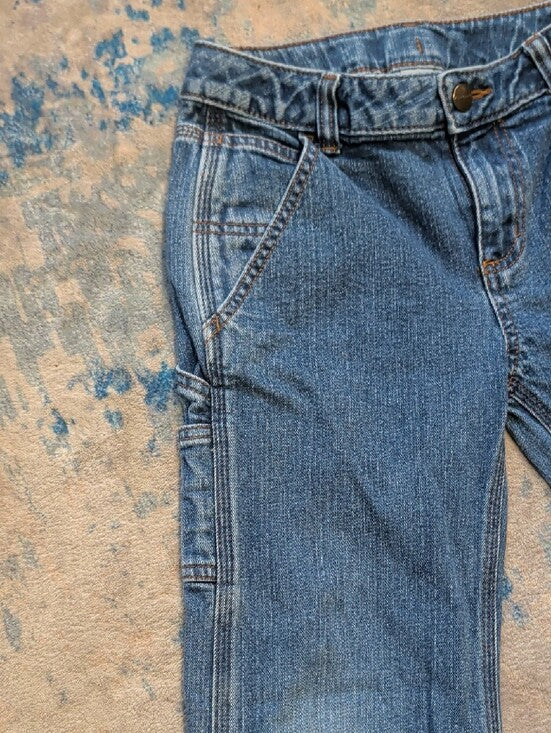 Carhartt Kids Relaxed Straight Blue Denim Jeans Boys 7 US