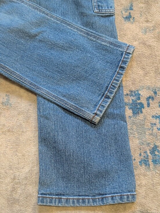 Carhartt Kids Relaxed Straight Blue Denim Jeans Boys 7 US
