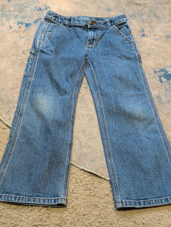 Carhartt Kids Relaxed Straight Blue Denim Jeans Boys 7 US