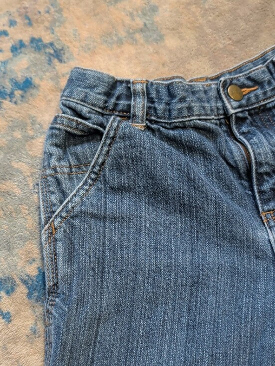 Carhartt Classic Kids Relaxed Wide-Leg Blue Denim Jeans Boys 7 US