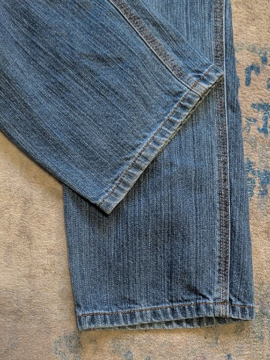 Carhartt Classic Kids Relaxed Wide-Leg Blue Denim Jeans Boys 7 US