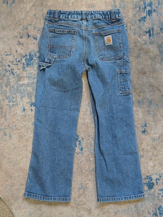 Classic Carhartt Kids Light Blue Bootcut Jeans Boys 7 US