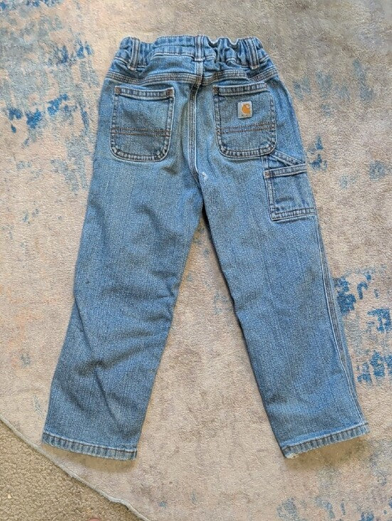 Carhartt Kids Relaxed Denim Jeans in Light Blue Boys 4T US