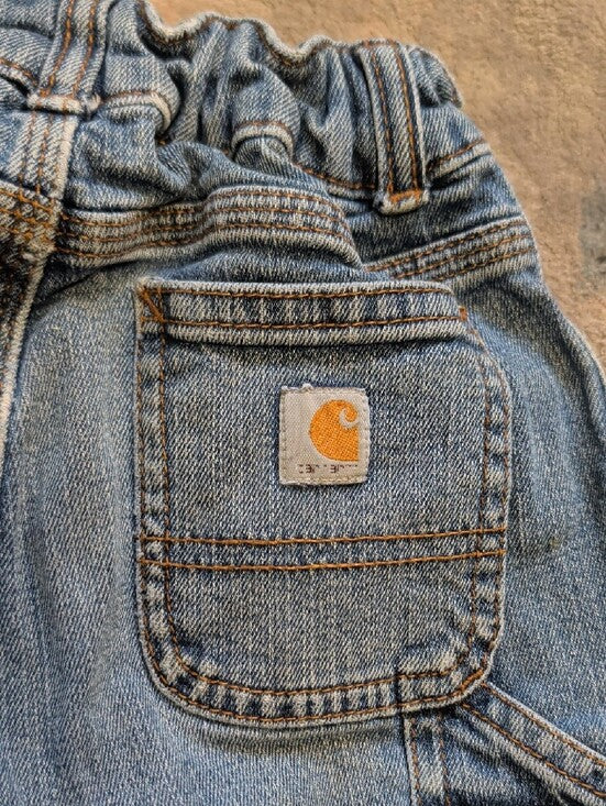 Carhartt Kids Relaxed Denim Jeans in Light Blue Boys 4T US