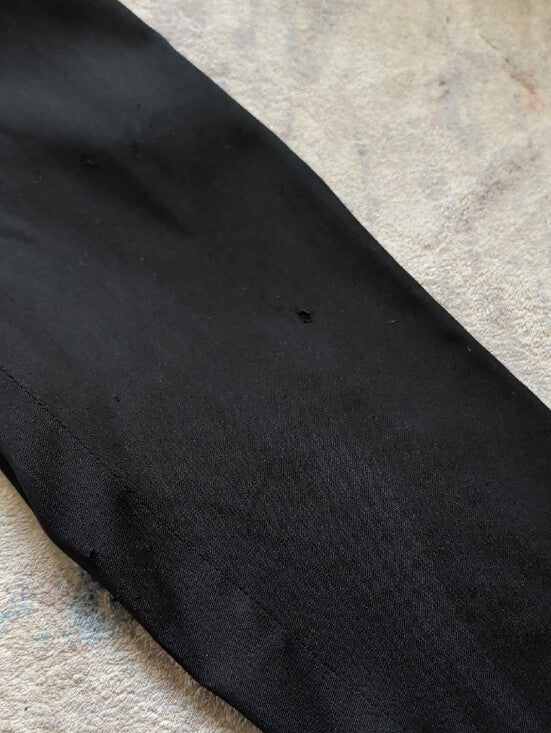 VTG 100% Virgin Wool Women's Black Two-Button Tailored Blazer Jacket Size 4 US