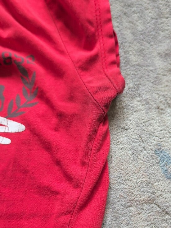 Abercrombie & Fitch Kids Red Short Sleeve Logo Tee Girls Medium