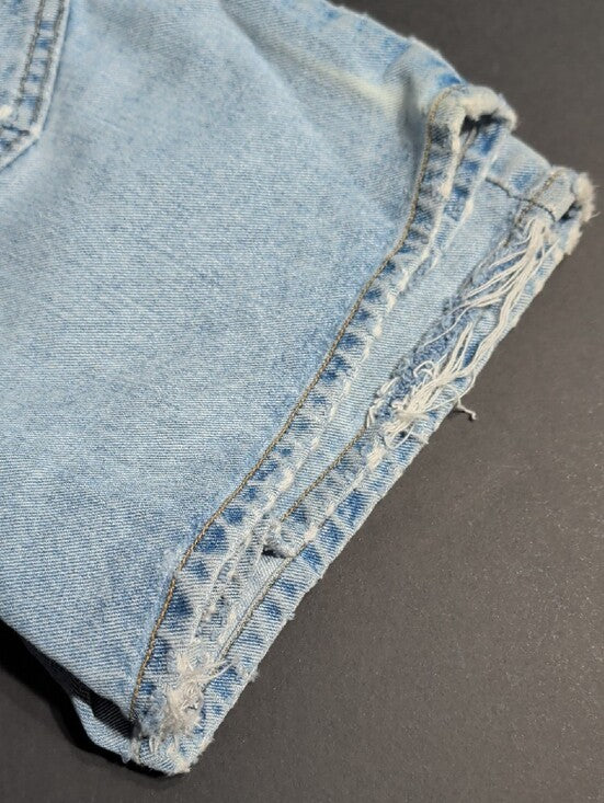 VTG Pepe Jeans High-Rise Light Blue Button-Fly Denim Shorts 1995 Women's 27 US