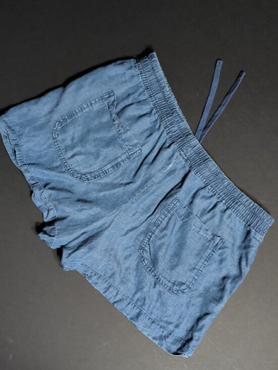 Hilary Radley Navy Blue Lightweight Drawstring Casual Shorts Women's Large