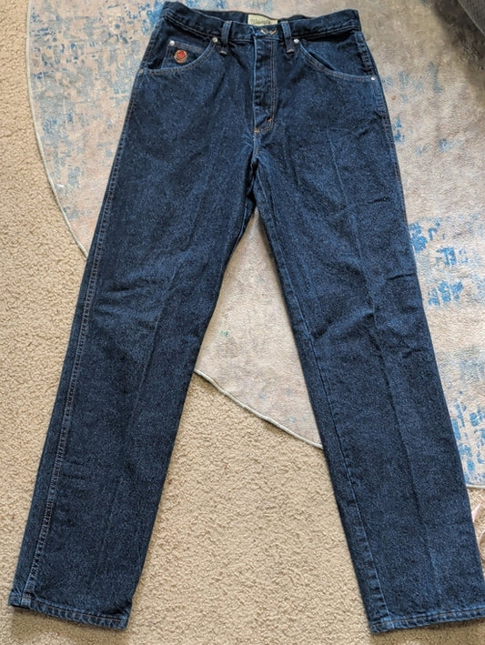 Wrangler 20X Dark Blue Straight-Leg Jeans Men's 31"X34"