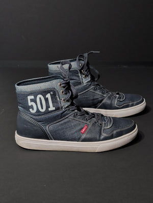Levi's 501 High-Top Sneakers in Dark Navy Men's 11 US/ 10 UK