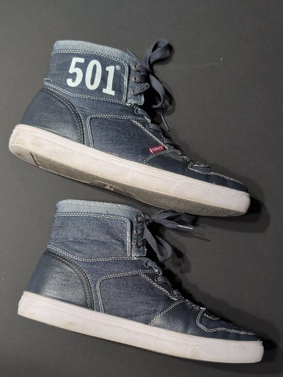 Levi's 501 High-Top Sneakers in Dark Navy Men's 11 US/ 10 UK