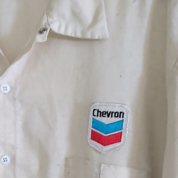 Vintage Chevron White Men's Shirt 3XLR