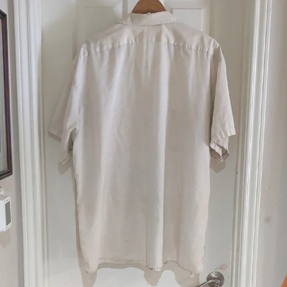 Vintage Chevron White Men's Shirt 3XLR