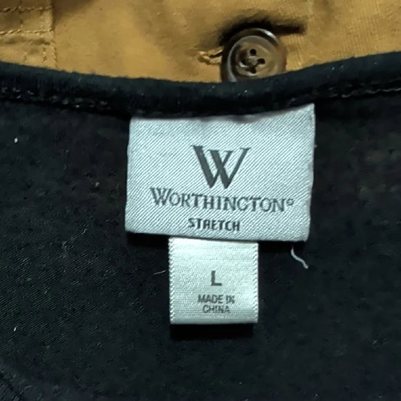 Elegant Black Sheer Edged Poncho Top L