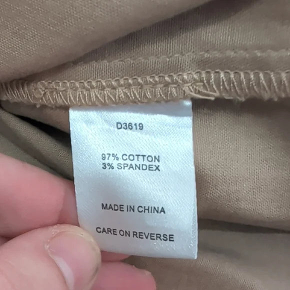 Vintage Alexia Admor Tan Button-Front Mini Dress Women's 10