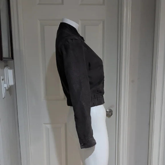 Elle Women's Bomber Jacket in Charcoal Women's Medium