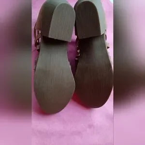 Sale! NwoT Coldwater Creek Nubuck Leather Women's Tan Ankle Boots Size 8