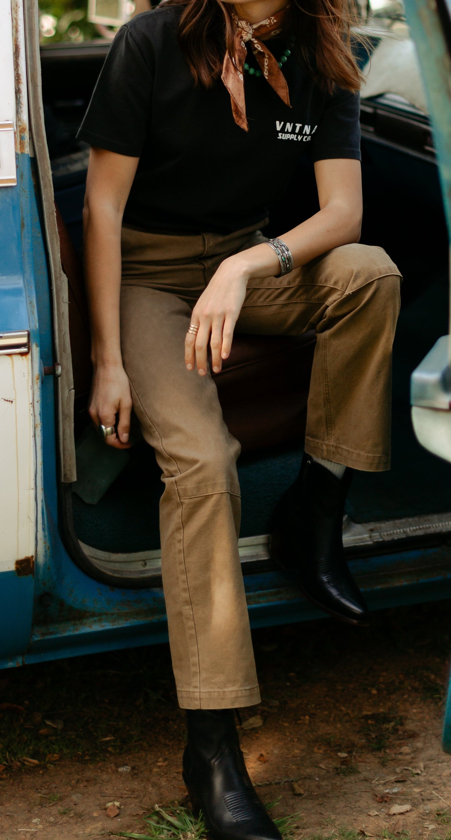 The Lily Pant Salt-Washed Tobacco Pant